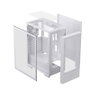 Einarex P100 Core Boîtier PC Gaming Midi Tower Blanc, ATX, Vitre Trempée, USB 3.2