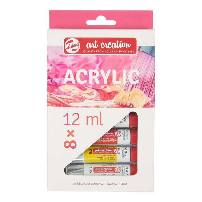 Set de peinture acrylique Talens Multicouleur 12 ml 8 Pièces Set de peinture acrylique Talens Multicouleur 12 ml 8 Pièces