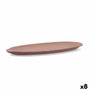 Quid Bandeja Mineral Gres Cerámica Terracota 13x30,5 cm (8 Unidades)