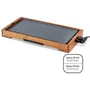 Livoo DOC322 Plancha électrique 2200W à revêtement céramique, plaque de cuisson amovible en fonte d'aluminium avec thermostat ajustable et bac récupérateur de graisse amovible