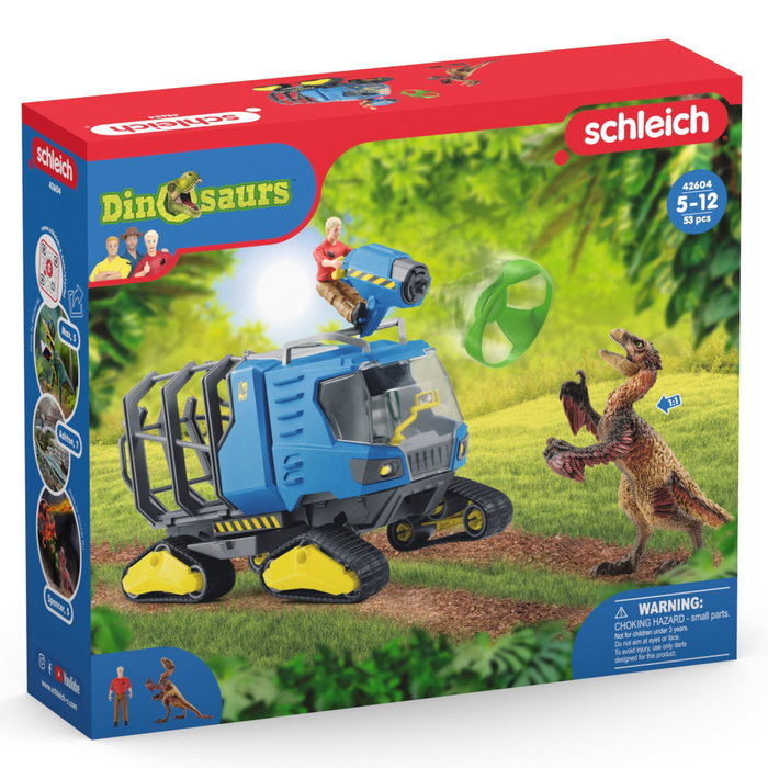 Schleich Véhicule de piste Dinosaurs 42604 avec Dakotaraptor