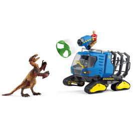 Schleich Véhicule de piste Dinosaurs 42604 avec Dakotaraptor