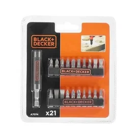 Black + Decker Coffret embouts de vissage A7074-XJ 21 pièces