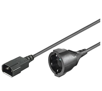 MicroConnect Cordon d'alimentation C14 vers IEC C13 (Prise Schuko Femelle), 1 mètre, pour UPS/PDU, Serveurs et Équipements Réseau MicroConnect Cordon d'alimentation C14 vers IEC C13 (Prise Schuko Femelle), 1 mètre, pour UPS/PDU, Serveurs et Équipements Réseau