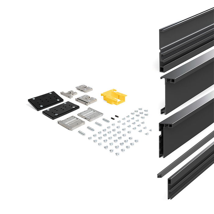 TERNO Kit Fine Cadre Aluminium Noir Brossé 2700 x 1000 mm Référence 1058.372 TERNO Kit Fine Cadre Aluminium Noir Brossé 2700 x 1000 mm Référence 1058.372