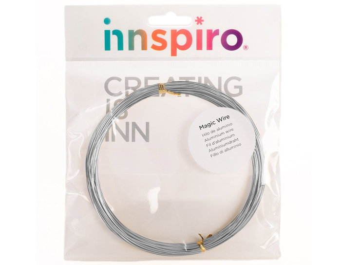 Innspiro Fil d'aluminium MÁGICO argenté 1,5 mm, 5 m Innspiro Fil d'aluminium MÁGICO argenté 1,5 mm, 5 m