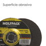 WOLFPACK LINEA PROFESIONAL Disco Repasar Abrasivo Acero / Metal 125x6,0x22,23 mm