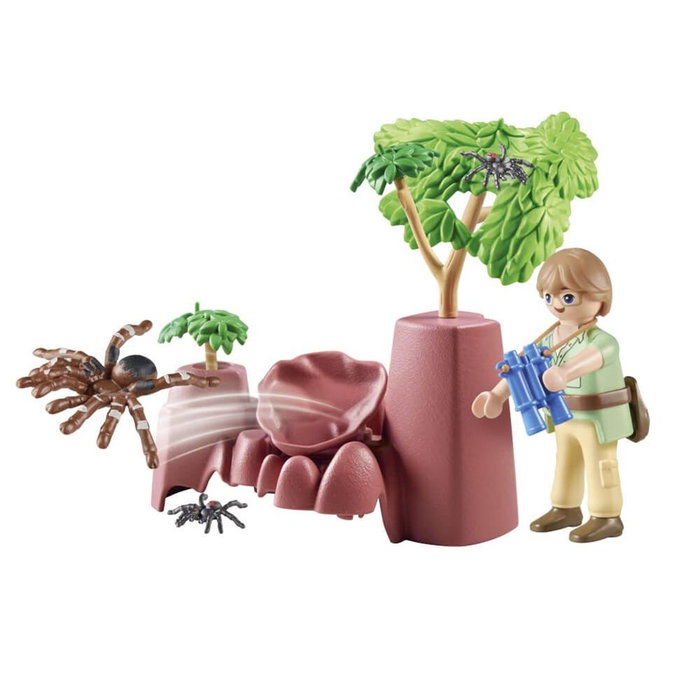 Playmobil Wiltopia rochers avec araignées