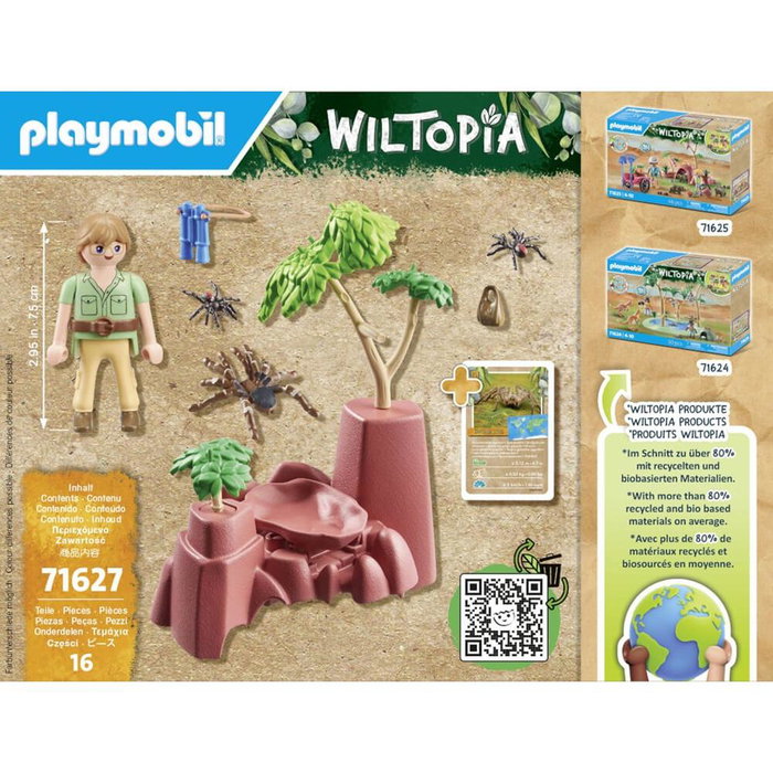 Playmobil Wiltopia rochers avec araignées