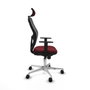 Piqueras y Crespo Chaise de Bureau avec Appui-tête Jorquera 1D086N2 Bordeaux