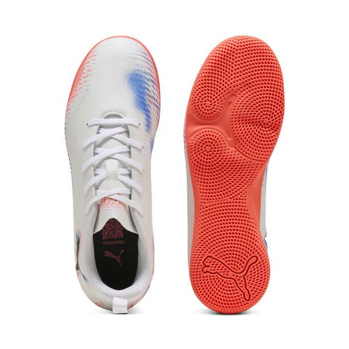 Chaussures de Futsal pour Enfants Puma Future 8 Play It Blanc