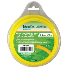 Riegolux RGX HILO Tête de débroussailleuse nylon rouge 3,0 mm x 10 m