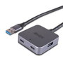 Lindy Hub USB 3.0 Actif avec Câble de 5m - 4 Ports (2x USB Type-A et 2x USB Type-C) pour Extension et Connectivité