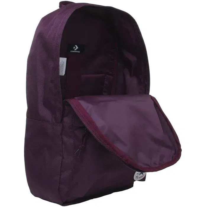 Converse Poly Backpack - Sac à dos robuste avec poche extérieure - Bordeaux