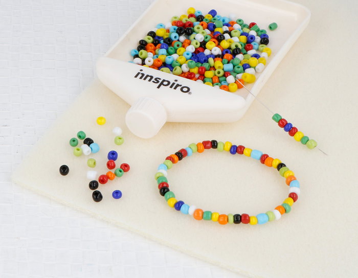 Innspiro Perles de rocaille en verre opaque mélange 3,8mm 120g Innspiro Perles de rocaille en verre opaque mélange 3,8mm 120g