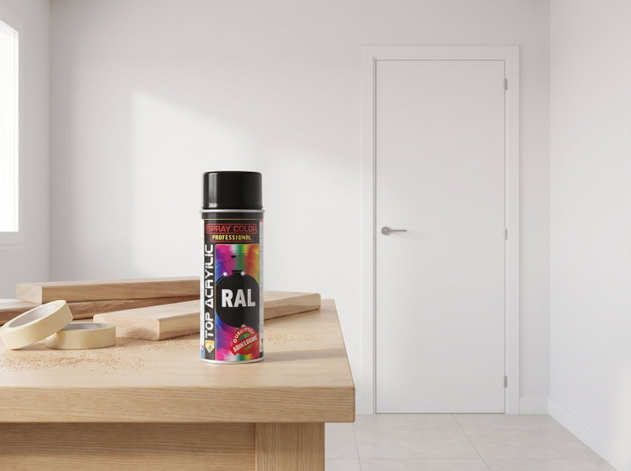 TOP ACRYLIC Spray Acrylique Mat RAL 7021 Gris Negruzco 400 ml
