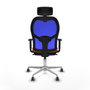 Piqueras y Crespo Chaise de Bureau Jorquera Orange avec Appui-tête