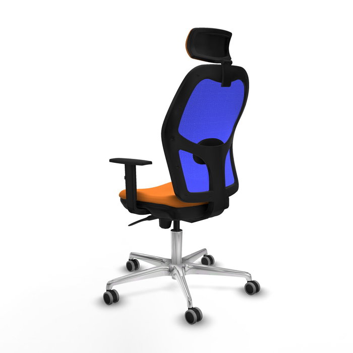 Piqueras y Crespo Chaise de Bureau Jorquera Orange avec Appui-tête