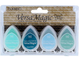 Tsukineko Set de 4 tampons encreurs VERSAMAGIC Orilla del mar