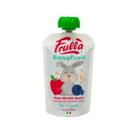 FRULLA BABY PURE Compote Bio Pomme Myrtille et Avoine 10 x 100 g