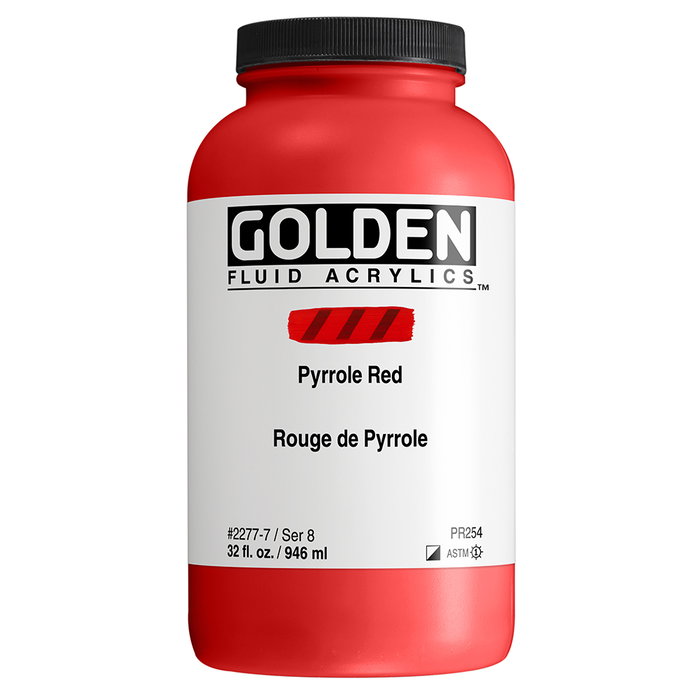 Golden Peinture acrylique fluide Rouge Pyrrole 946 ml Golden Peinture acrylique fluide Rouge Pyrrole 946 ml