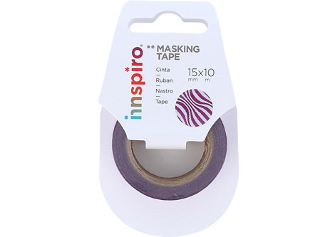Innspiro Cinta masking tape Washi foil formes rose 15mm x 10m Serie Metal Innspiro Cinta masking tape Washi foil formes rose 15mm x 10m Serie Metal