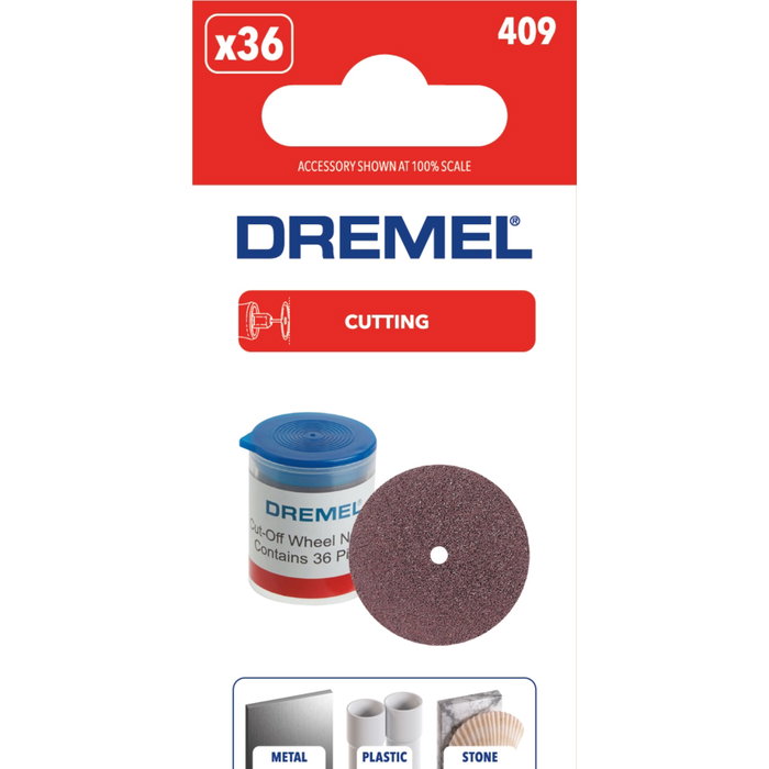 Dremel 409 Disque de coupe 24 mm (Pack de 36) Dremel 409 Disque de coupe 24 mm (Pack de 36)