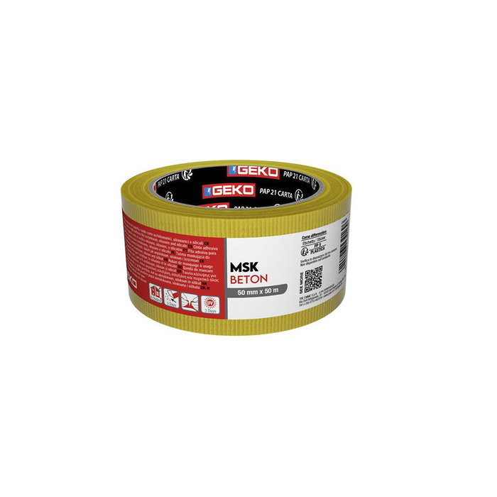 Ruban de masquage Geko 50 m x 50 mm 50 mm x 50 m Extérieur Ruban de masquage Geko 50 m x 50 mm 50 mm x 50 m Extérieur