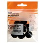 MAURER Patin métal caoutchouc clair Ø25 (blister 8 unités)