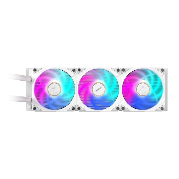 Gigabyte Aorus Waterforce 360 Blanc AIO Refroidissement Liquide CPU ARGB, Socket Intel LGA 1200/1700/1851, AMD AM4/AM5, TDP 300W Gigabyte Aorus Waterforce 360 Blanc AIO Refroidissement Liquide CPU ARGB, Socket Intel LGA 1200/1700/1851, AMD AM4/AM5, TDP 300W