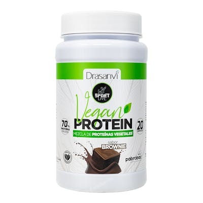 DRASANVI SPORT LIVE Protéine Végétale Saveur Brownie 600g DRASANVI SPORT LIVE Protéine Végétale Saveur Brownie 600g