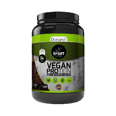 DRASANVI SPORT LIVE Protéine Végétale Saveur Brownie 600g DRASANVI SPORT LIVE Protéine Végétale Saveur Brownie 600g
