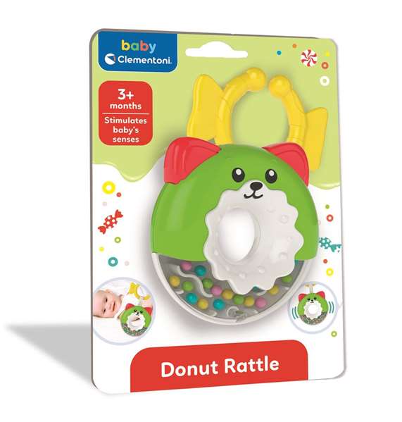 Clementoni Sonajero Rosquilla - Hochets doudous - Jouet d'éveil pour bébé de 3 mois et plus - Dimensions 20.5x14.5x4 cm Clementoni Sonajero Rosquilla - Hochets doudous - Jouet d'éveil pour bébé de 3 mois et plus - Dimensions 20.5x14.5x4 cm