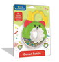 Clementoni Sonajero Rosquilla - Hochets doudous - Jouet d'éveil pour bébé de 3 mois et plus - Dimensions 20.5x14.5x4 cm