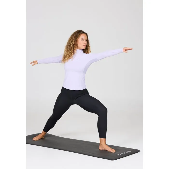Endurance Tapis de Yoga en NBR, 4 mm d'épaisseur, Noir, pour Yoga et Pilates