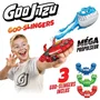 Heroes Of Goo Jit Zu Mega Lanceur Goo Slingers avec 3 figurines incluses