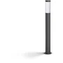 Philips UTRECHT Lampadaire extérieur sur poteau anthracite, compatible ampoules LED intelligentes, 1x20 W Haute Tension, éclairage pour allées et terrasses