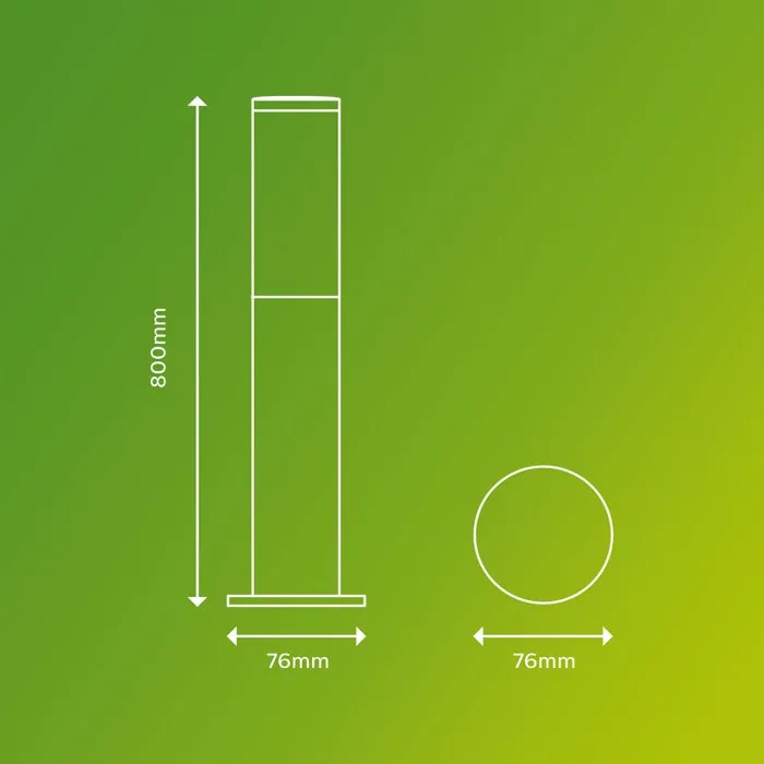 Philips UTRECHT Lampadaire extérieur sur poteau anthracite, compatible ampoules LED intelligentes, 1x20 W Haute Tension, éclairage pour allées et terrasses