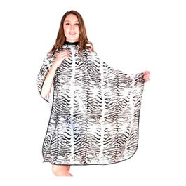 Bifull Cape de coupe Zèbre blanc 128x144cm