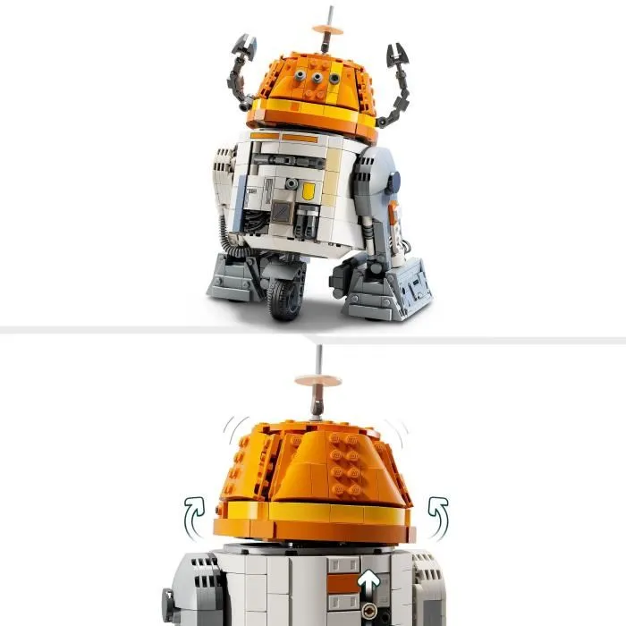 LEGO 75416 Jeu de construction - Set Star Wars Ahsoka, Droide Astromécanique Chopper (C1-10P) 1039 pièces, pour 10 ans et plus