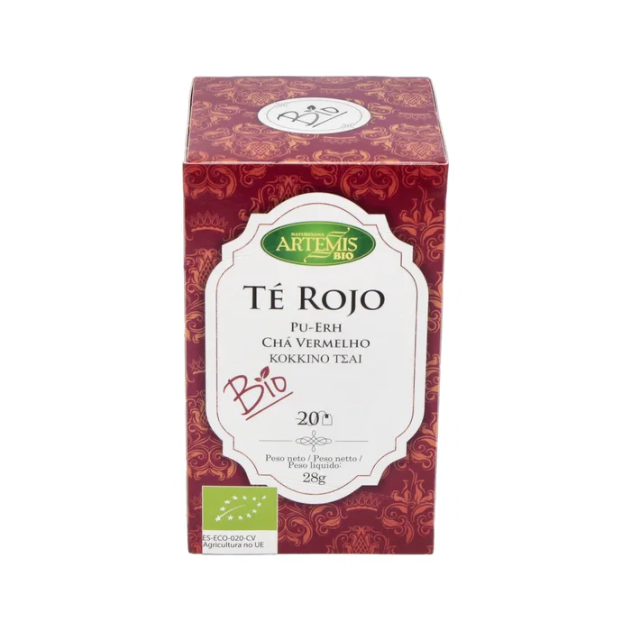 ARTEMIS BIO Thé Rouge Pu Erh Bio - 20 sachets filtres