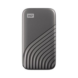 Western Digital SSD My Passport 4 To USB-C/USB 3.2 Gen 2 - Vitesse lecture 1050 Mo/s, écriture 1000 Mo/s, boîtier métal, chiffrement AES 256 bits