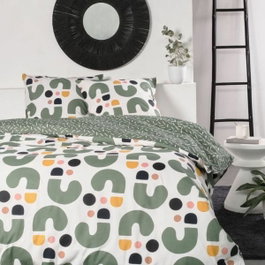 Today Parure de lit Sunshine Vert 240x220 cm