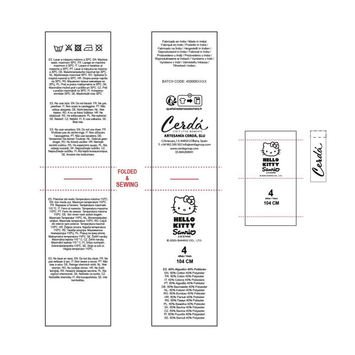 Sweat-shirt Enfant Hello Kitty Gris foncé Sweat-shirt Enfant Hello Kitty Gris foncé