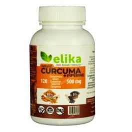 ELIKAFOODS Curcuma + Piperine 120 comprimés