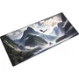 The G-Lab PAD DRAGON - Tapis de souris gamer XXL (900x400x4 mm) - Surface lisse pour glisse optimale, base antidérapante, bords cousus, noir