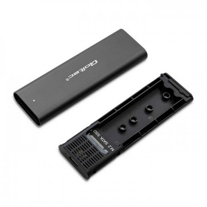 QOLTEC Boîtier pour disques M.2 USB 3.1 Gen 1 noir
