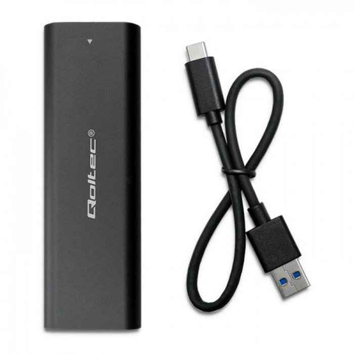 QOLTEC Boîtier pour disques M.2 USB 3.1 Gen 1 noir