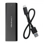 QOLTEC Boîtier pour disques M.2 USB 3.1 Gen 1 noir