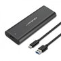 QOLTEC Boîtier pour disques M.2 USB 3.1 Gen 1 noir